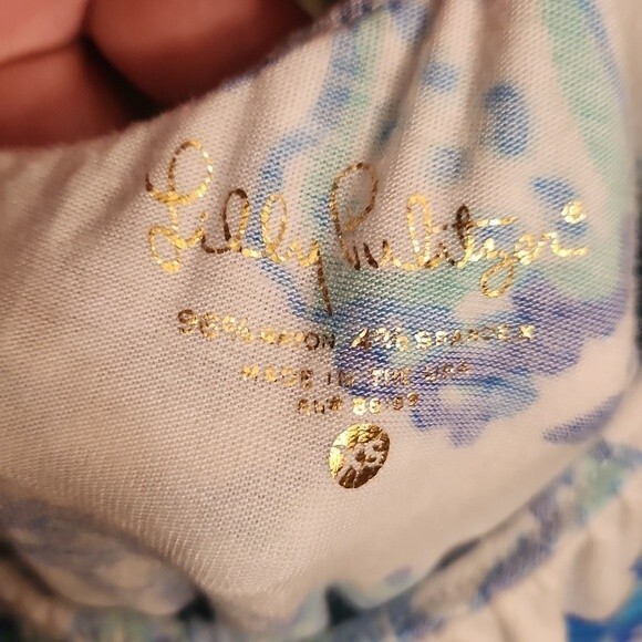 Lilly Pulitzer Matteo Top Neveah Barefoot Princess Seashell One Shoulder Size XS - Picture 5 of 6